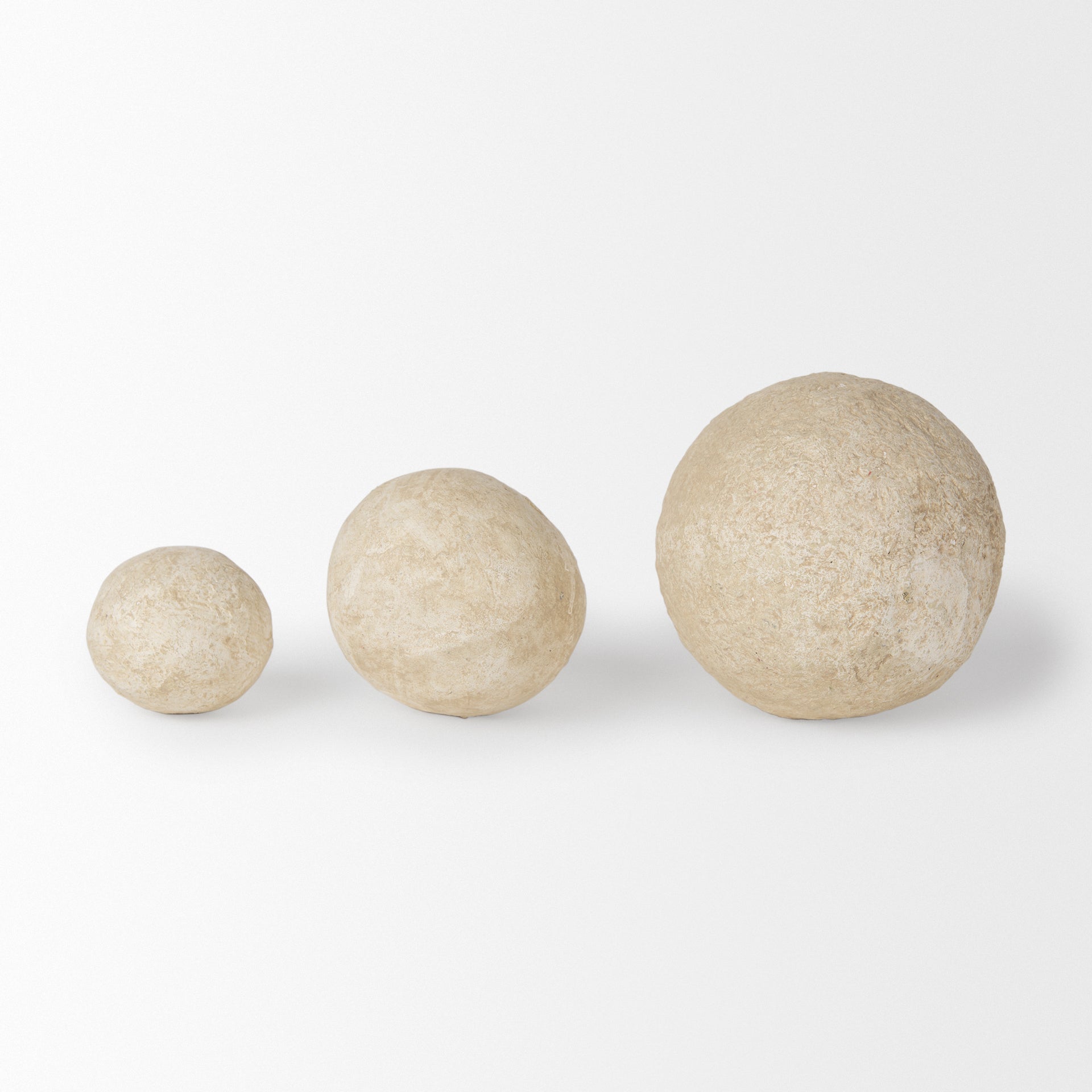 Beige Paper Mache | Set of 3_0