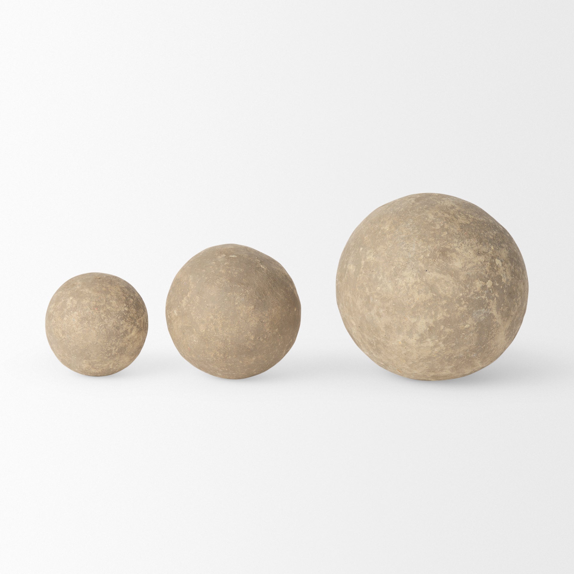 Beige Paper Mache | Set of 3_0
