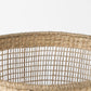 Bowie 19.7L x 19.7W x 19.7H (Set of 3) Medium Brown Seagrass Round Basket W/ Handles