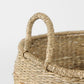 Bradley 18.1L x 18.1W x 16.0H (Set of 2) Light Brown W/Striped Seagrass Basket W/ Handles