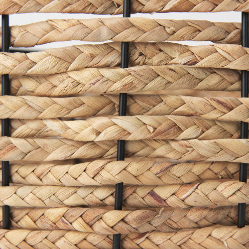Braelyn 17.3L x 17.3W x 10.6H Set of Two Woven W/ Metal Detail Round Baskets-thumbmail-9