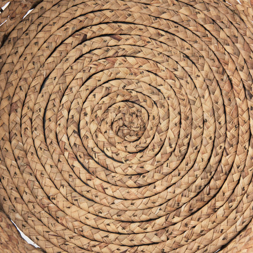Braelyn 17.3L x 17.3W x 10.6H Set of Two Woven W/ Metal Detail Round Baskets-thumbmail-10