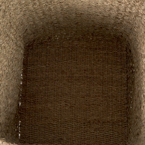 Copenhagen 15.7L x 15.7W x 15.7H (Set of 3) Medium Brown Square Twisted Seagrass Square Basket-thumbmail-6