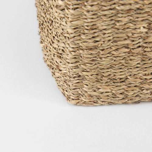 Copenhagen 15.7L x 15.7W x 15.7H (Set of 3) Medium Brown Square Twisted Seagrass Square Basket-thumbmail-8