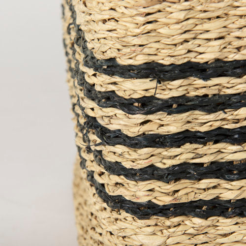 Cullen 15.7L x 15.7W x 15.7H (Set of 3) Grey Twisted Seagrass Square Basket-thumbmail-5