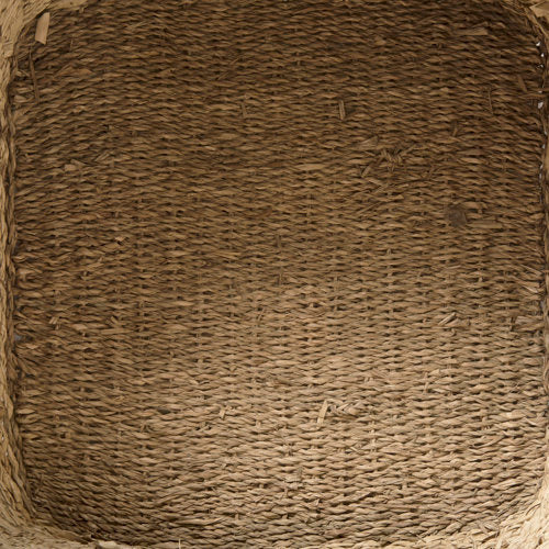 Cullen 15.7L x 15.7W x 15.7H (Set of 3) Grey Twisted Seagrass Square Basket