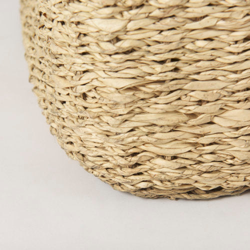Cullen 15.7L x 15.7W x 15.7H (Set of 3) Grey Twisted Seagrass Square Basket-thumbmail-8