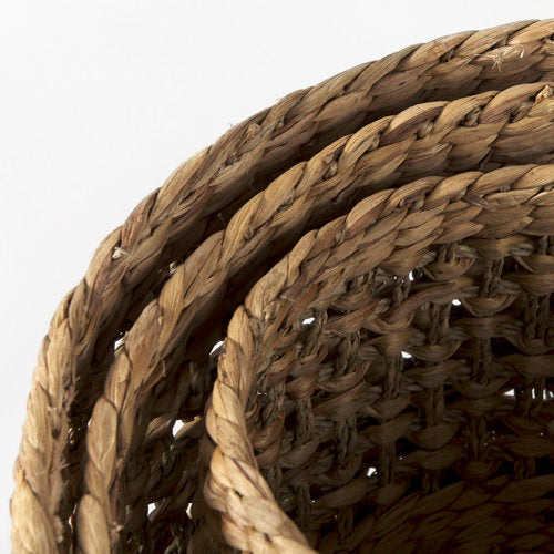 Dakota 15.0L x 15.0W x 11.8H (Set of 3) Medium Brown Seagrass Round Basket-thumbmail-5