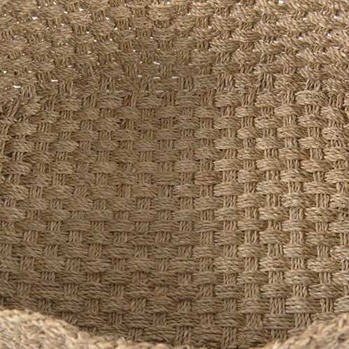 Emra 17.3L x 11.8W x 7.9H (Set of 3) Light Brown Seagrass Rectangular Basket W/ Handles-thumbmail-7
