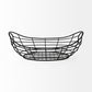Mateo 22.0L x 12.0W x 7.9H Black Metal Basket