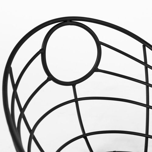 Mateo 22.0L x 12.0W x 7.9H Black Metal Basket-thumbmail-4