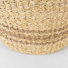 Vance 17.7L x 17.7W x 11.8H Light Brown Palm Leaf and Seagrass Round Basket W/ Handles