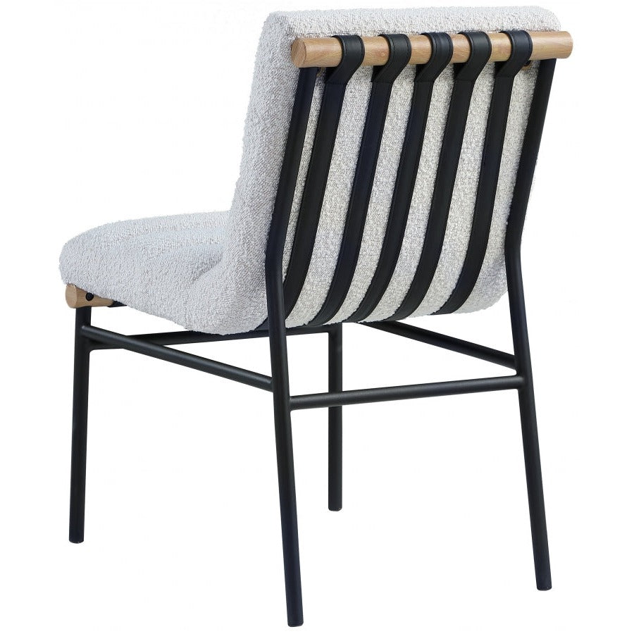 Ryna Boucle' Fabric Dining Chair back