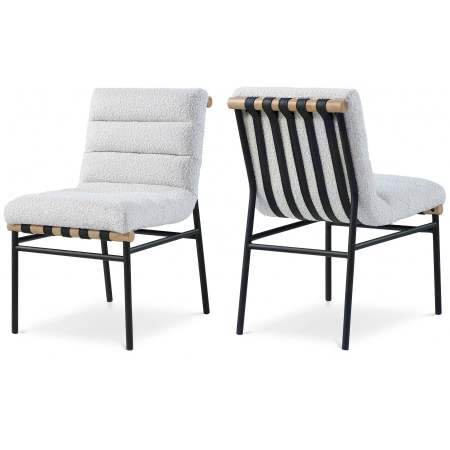 Maru Boucle' Fabric Dining Chair