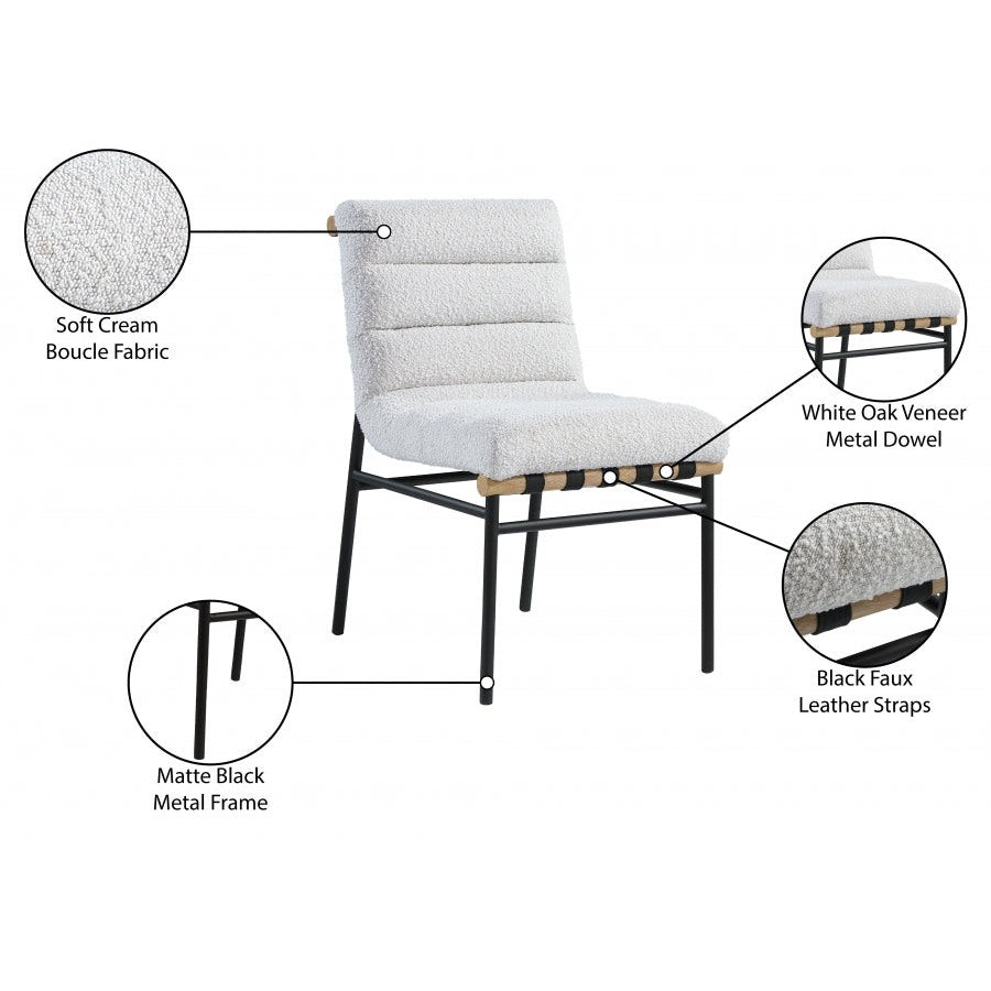 Maru Boucle' Fabric Dining Chair