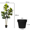 Fiddle Leaf Fig Faux Plant 200cm/ 78.74"