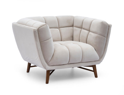 Kitsilano Accent Chair - Velvet Buff Beige