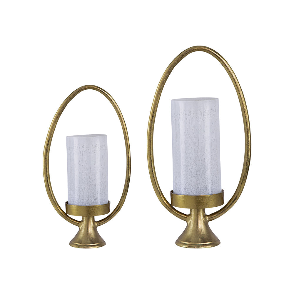 Bascom Hurricane Lamp - Set of 2