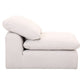 Alex Modular Fabric Armless Chair - White