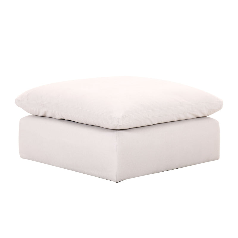 Alex Modular Fabric Ottoman - White