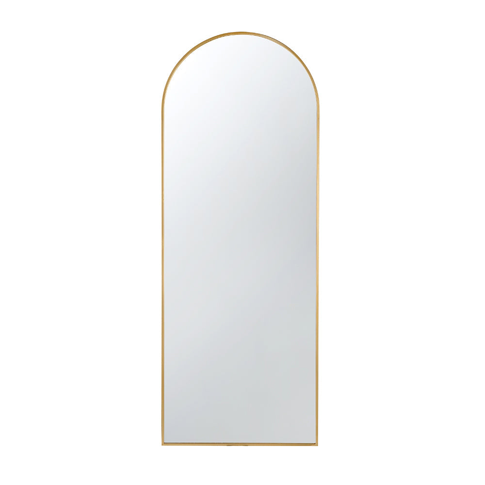 Long Gold Arch Mirror