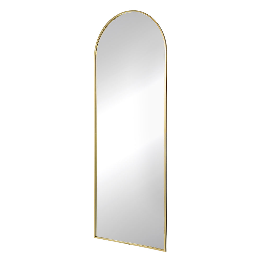 Long Gold Arch Mirror