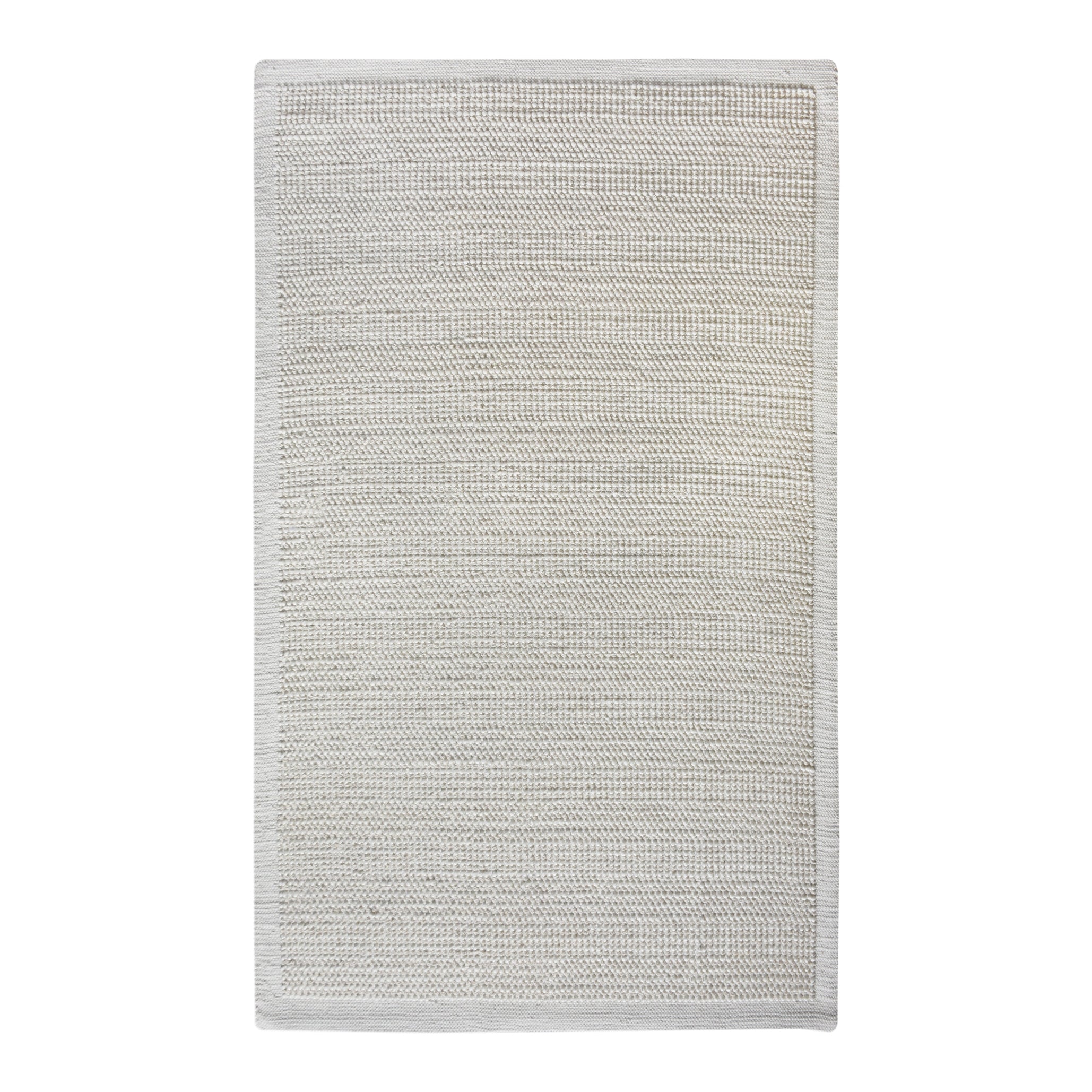 Buvana Handwoven Woolen Rug - Ivory