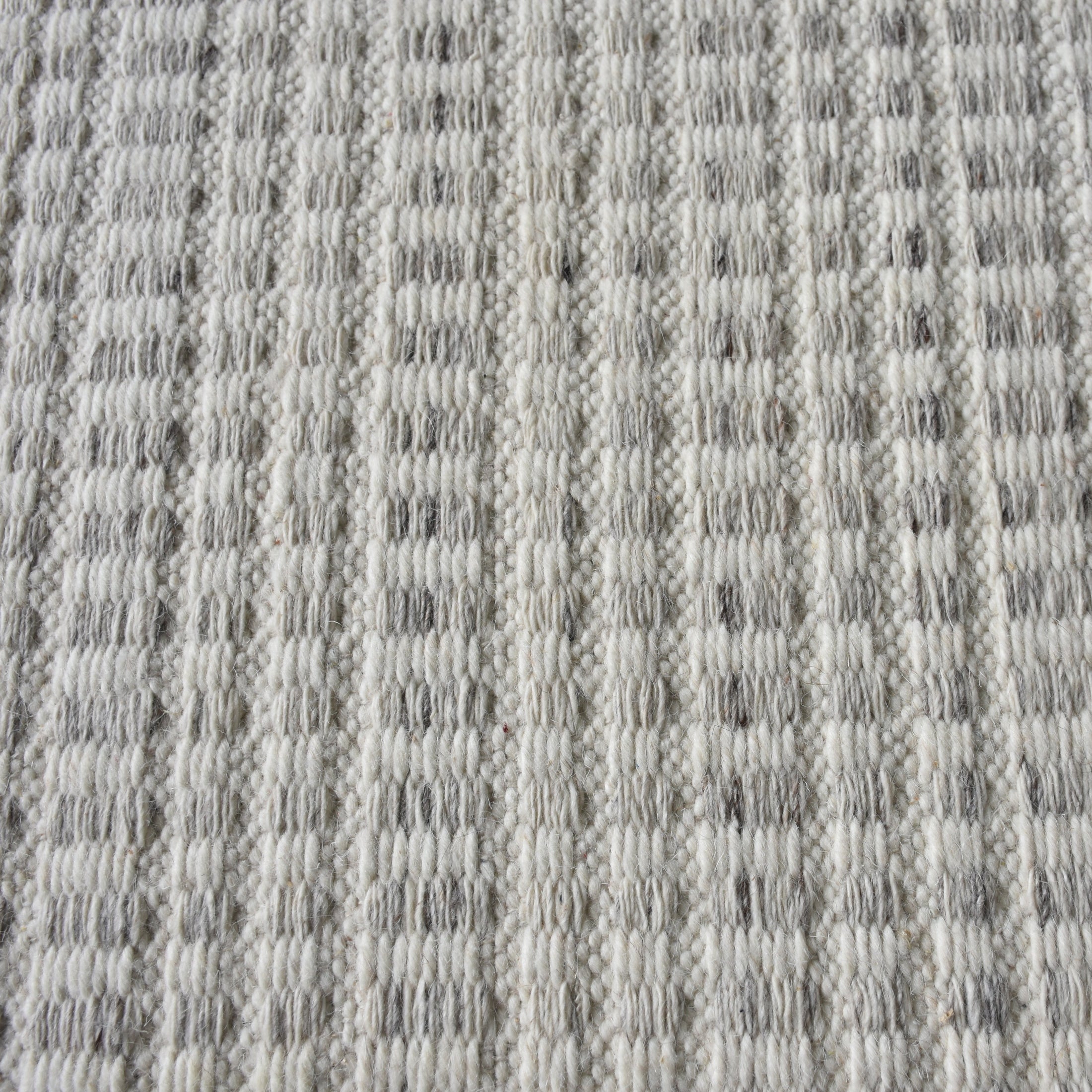 Caddie Handwoven Woolen Rug - Ivory/grey-thumbmail-4