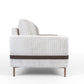 Chandler Corduroy  Fabric Sofa in Vertical Lines