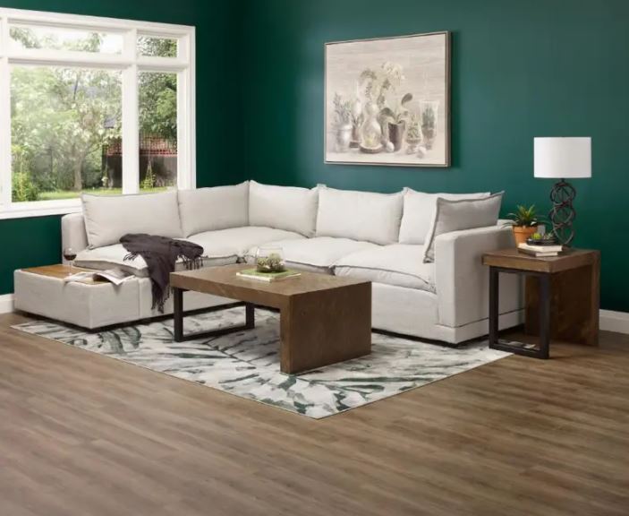 Marliss 5 pc Modular Sectional set with Console - Oatmeal