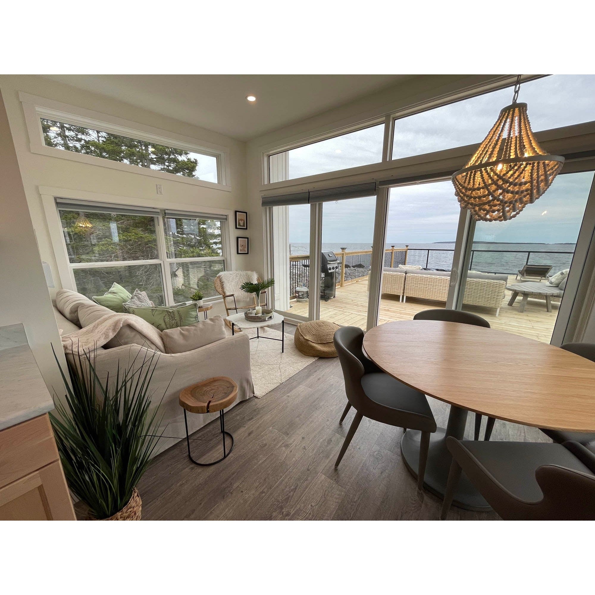 Denmark Dining Table with Wood Top