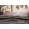 Feather Left Sectional Sofa - Dovetail Linen