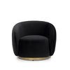 Greer Accent Chair - Velvet Black