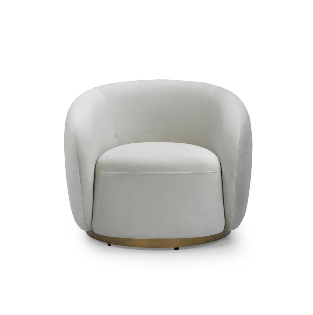 Greer Accent Chair - Velvet Champagne