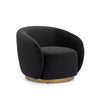 Greer Accent Chair - Velvet Black