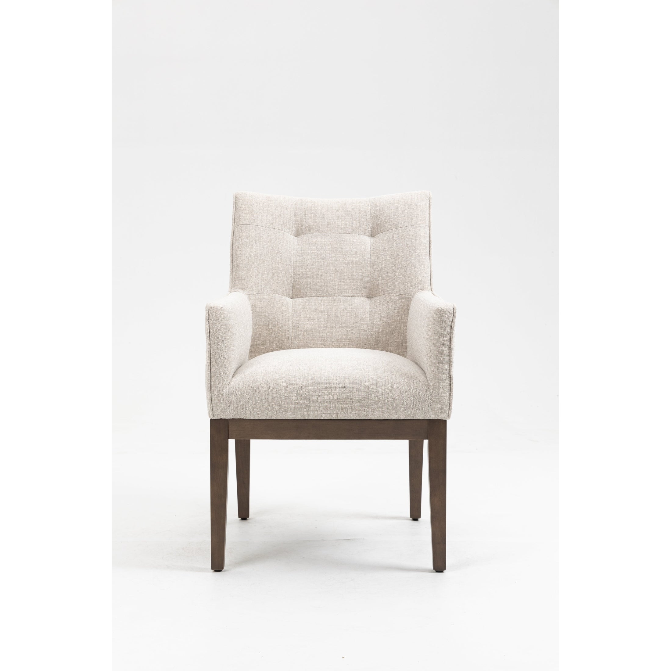 Jia Dining Chair With Wooden Legs - Grey