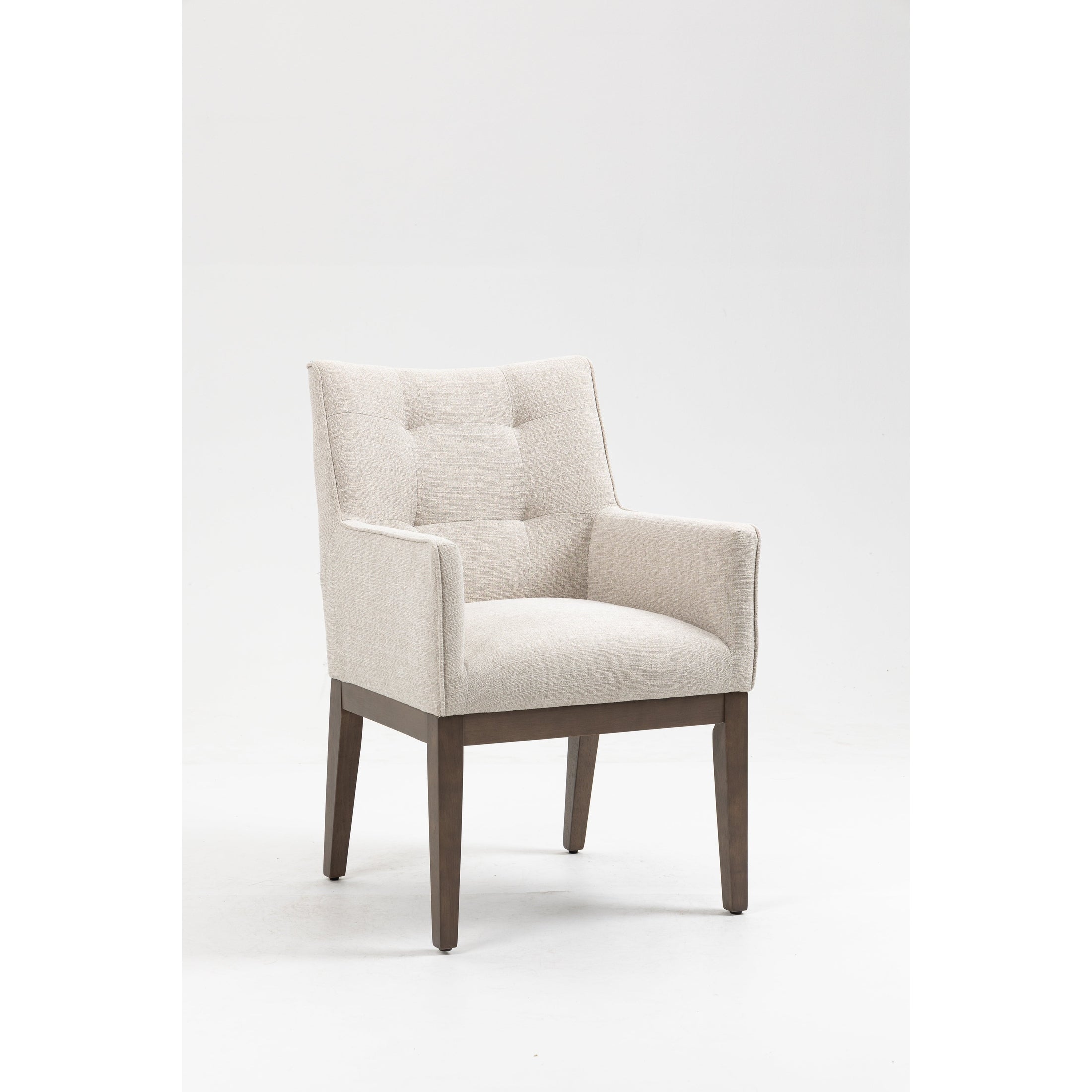 Jia Dining Chair With Wooden Legs - Grey