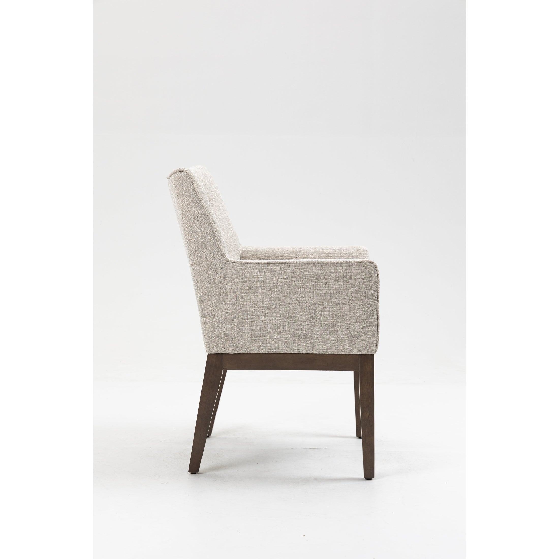 Jia Dining Chair With Wooden Legs - Grey