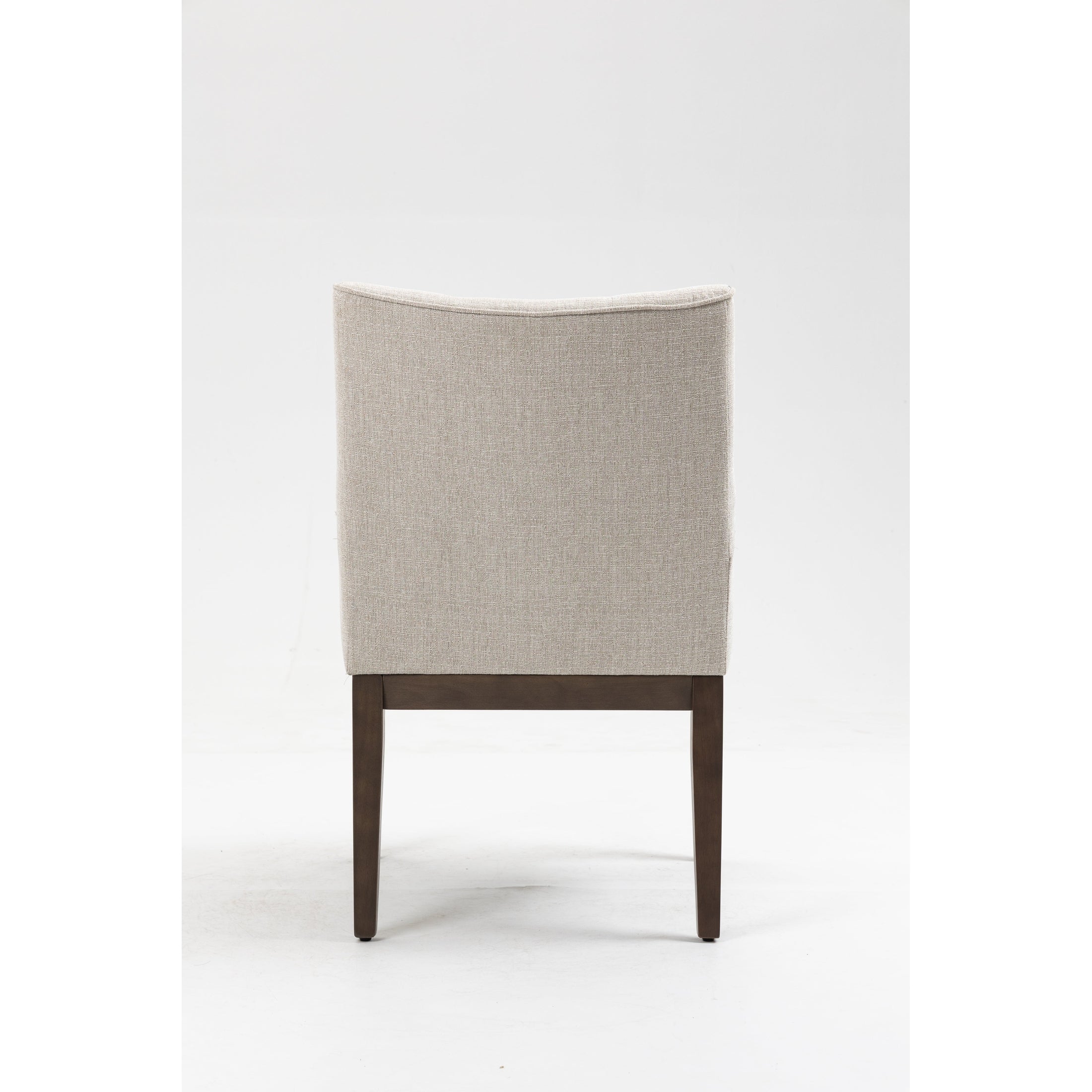 Jia Side Dining Chair with Wooden Legs & Adjustable Caps - Grey