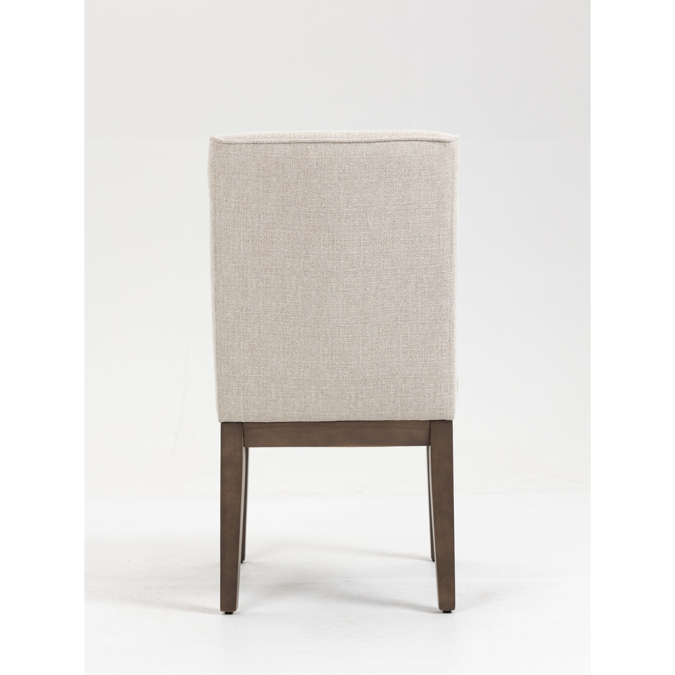 Jia Side Dining Chair with Wooden Legs & Adjustable Caps - Grey