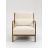 Pose Accent Chairs with Wooden Legs - Beige