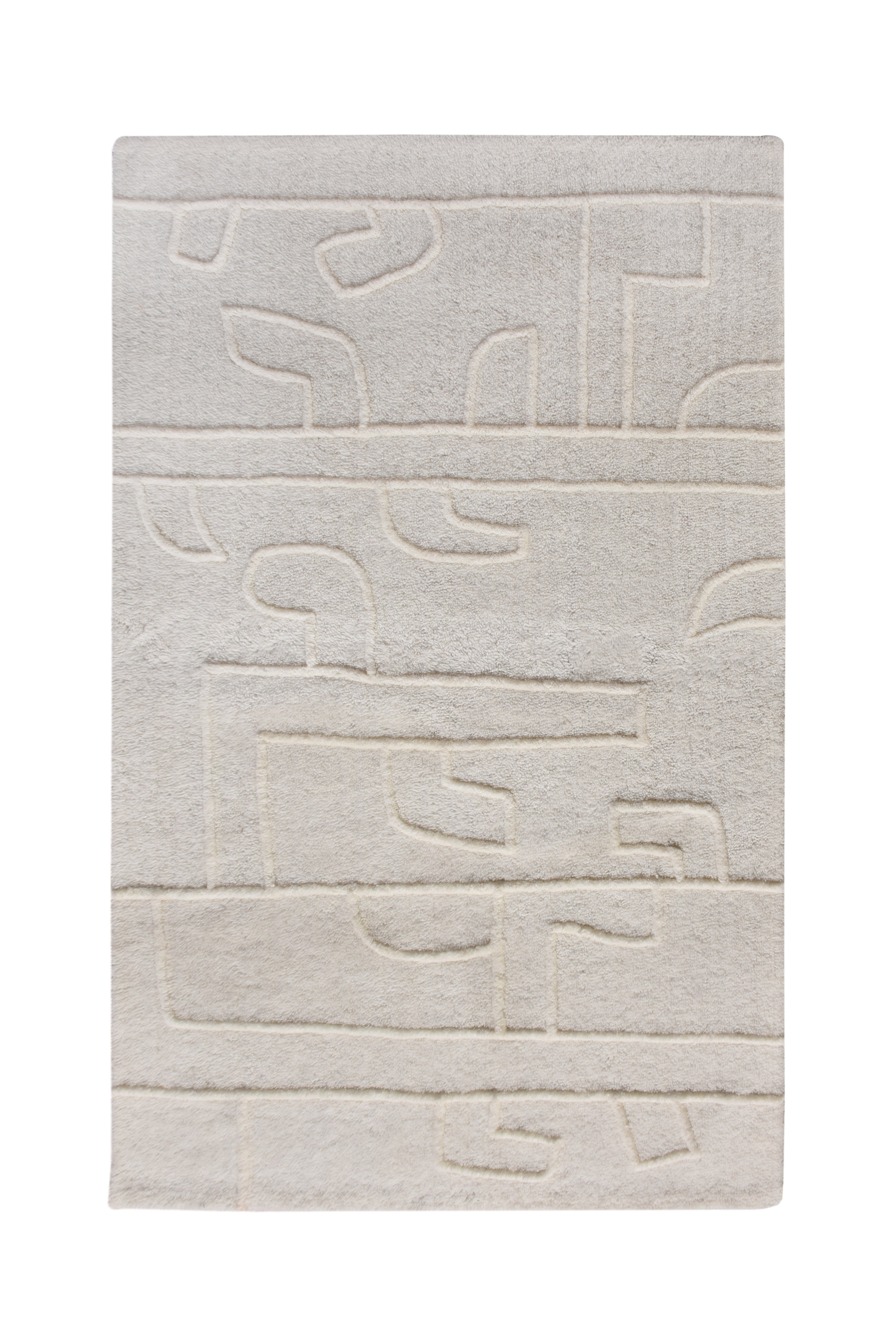 Lipez Handtufted Woolen Rug - Ivory