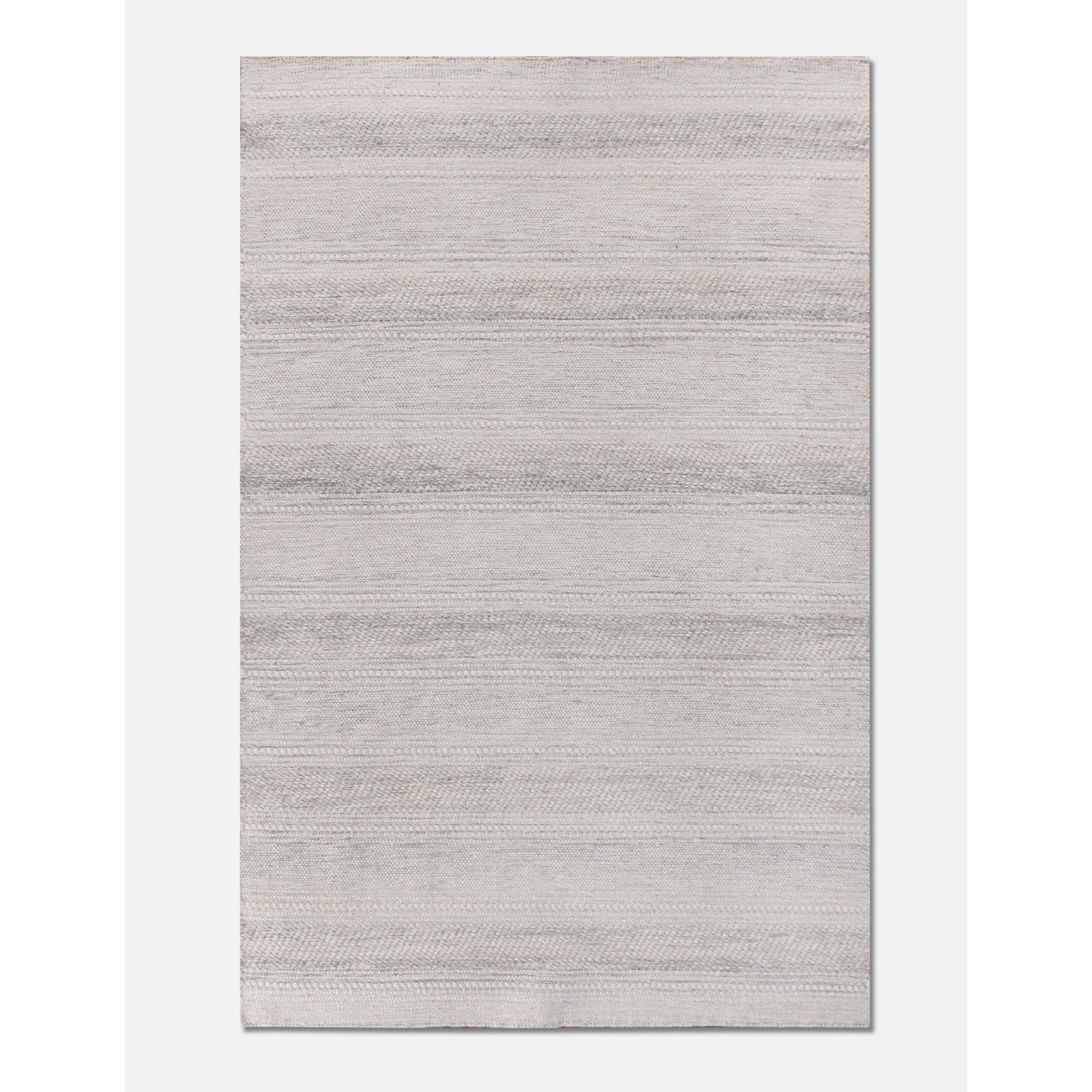 Mures Handwoven Woolen Rug - Ivory/light Grey-thumbmail-1