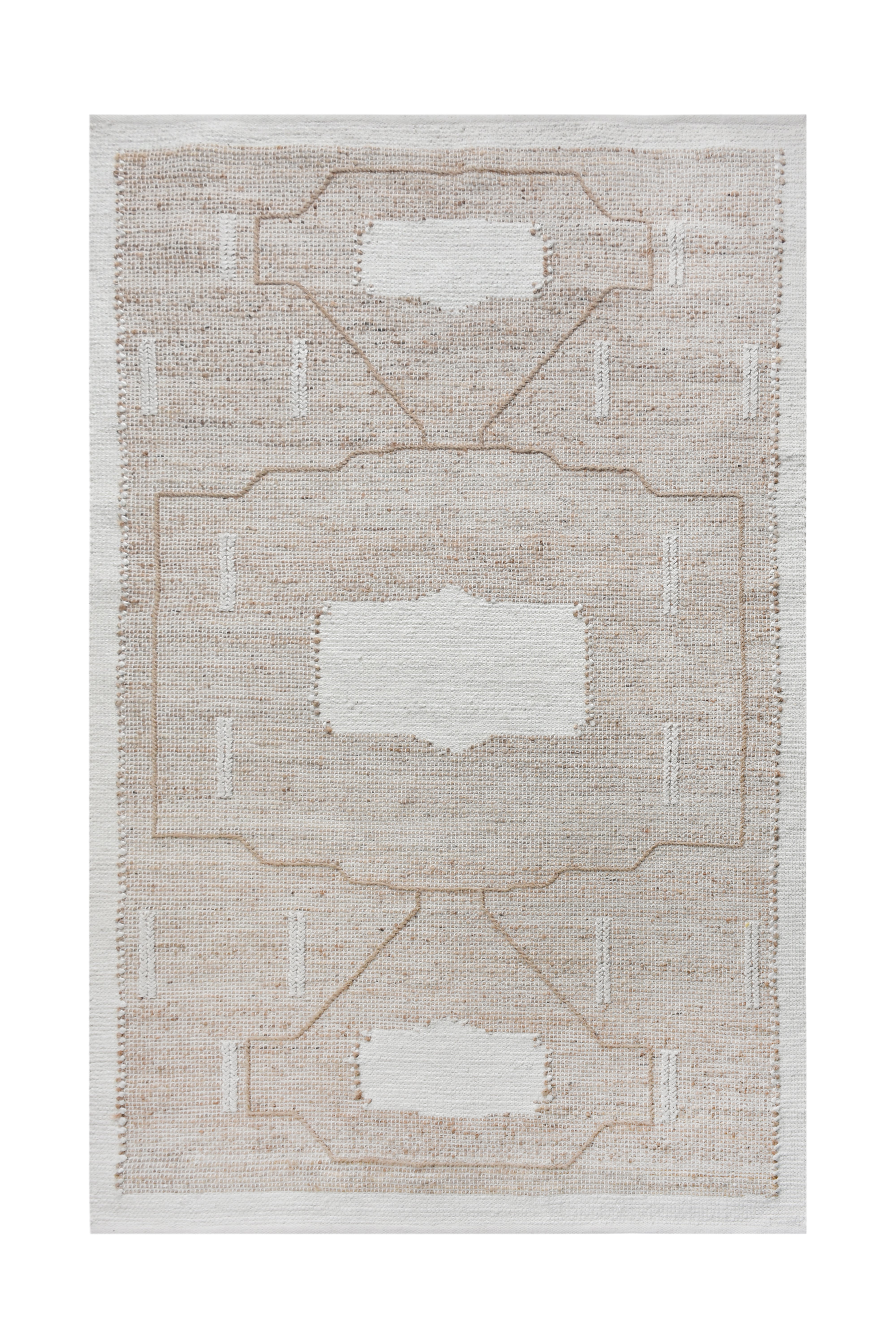 Ornans Handwoven Rug Floor Coverings - Natural/ivory