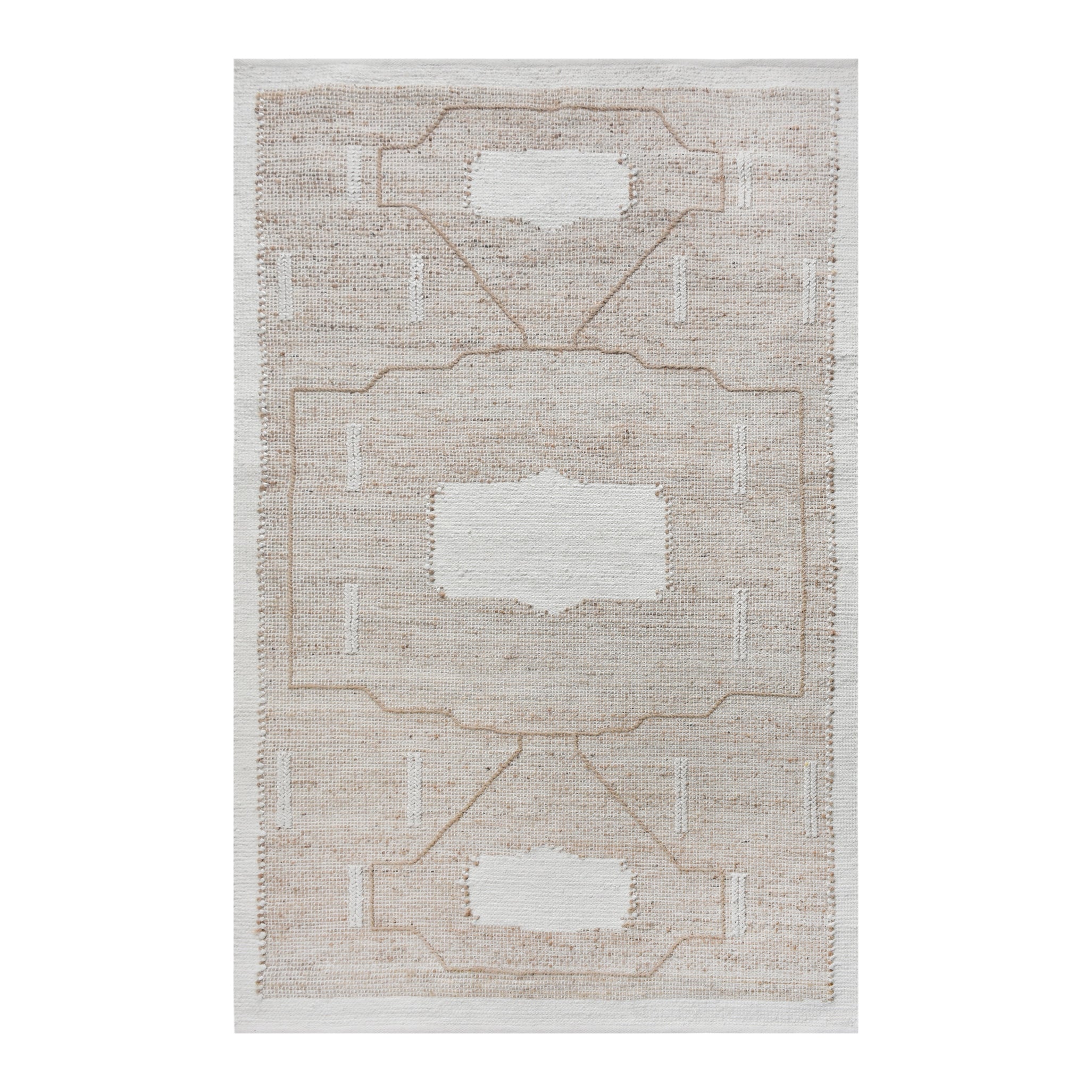 Ornans Handwoven Rug Floor Coverings - Natural/ivory