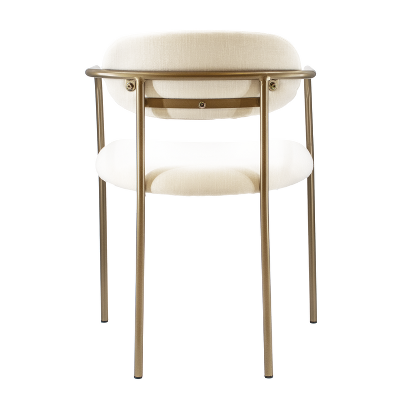 Archer Dining Chair - White/Gold