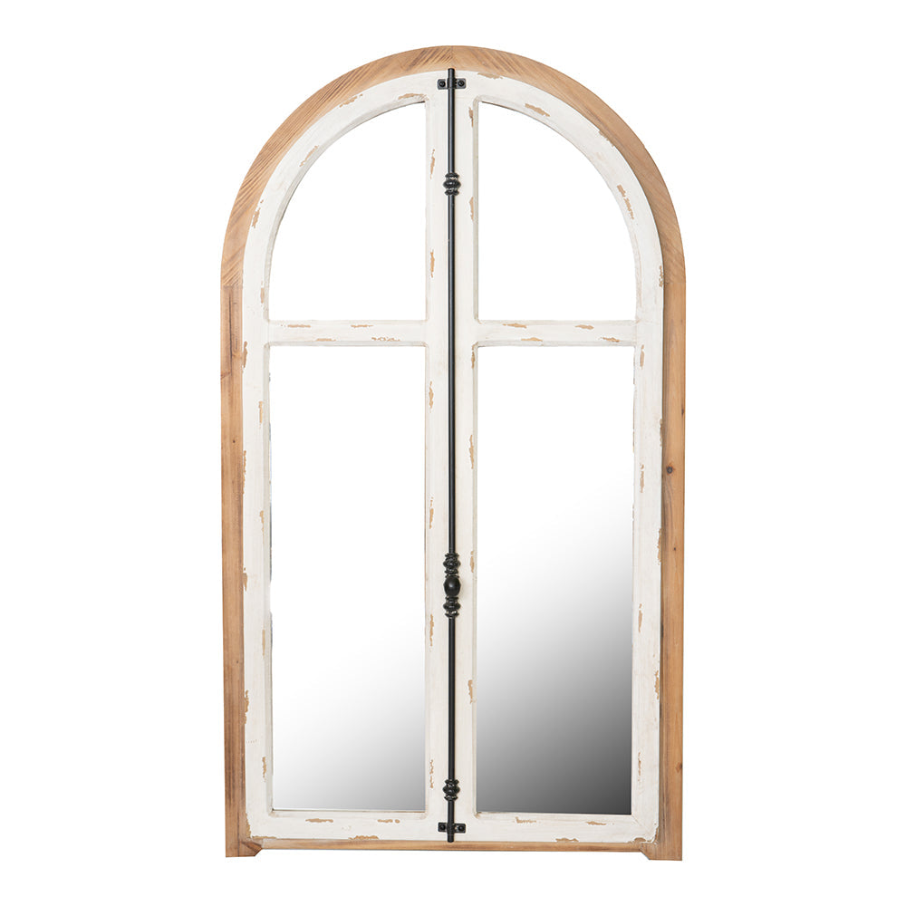 Arch Wood Wall Mirror