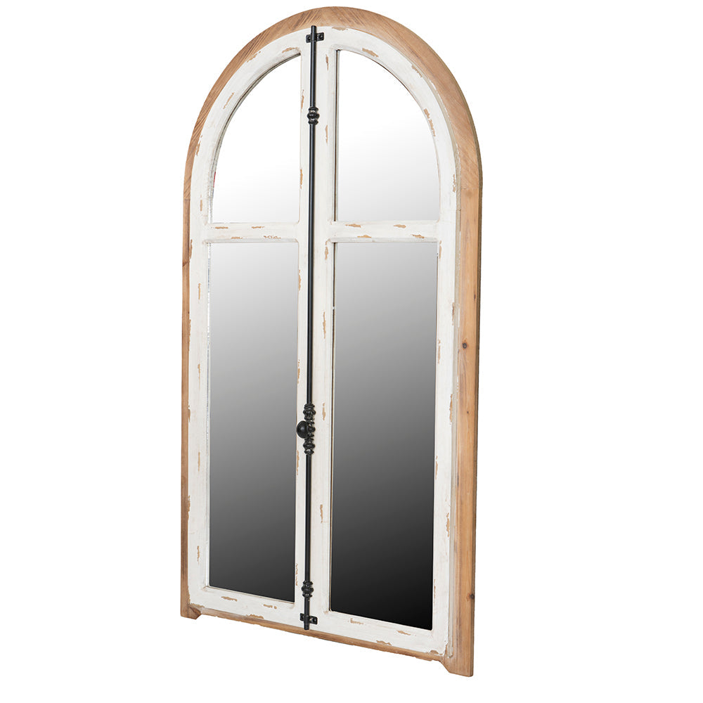 Arch Wood Wall Mirror