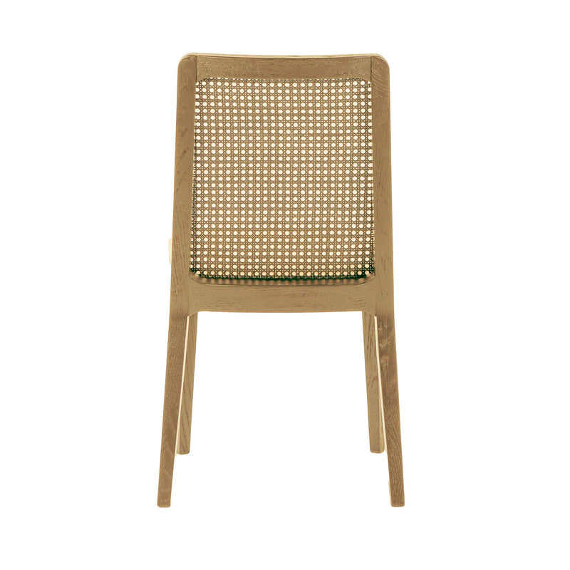 Cane Dining Chair - Oyster Linen/Natural