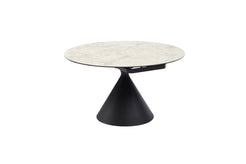 Tokyo Round Extendable Dining Table - Faux Marble